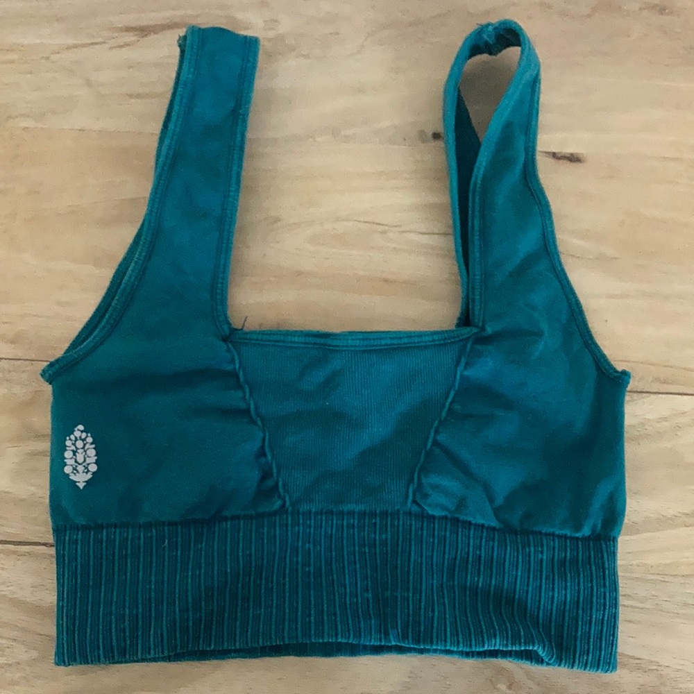 Free People Teal Sports Bra